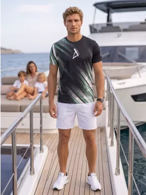 Tricou funcțional premium pentru bărbați ALTISPORT VOJ/ALM028TR01 KAKI/MILITAR