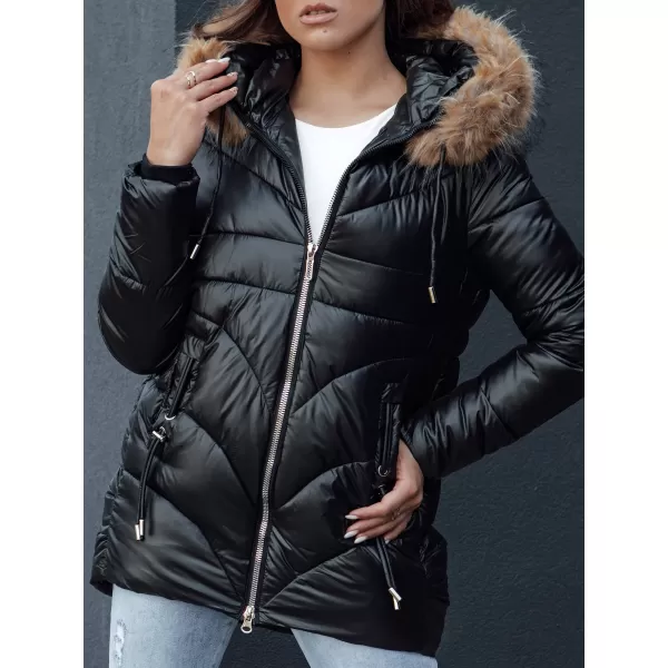  Geacă pentru doamne DSTREET WINTERCHIC NEGRU 