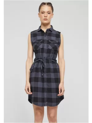  Rochie cămașă BRANDIT BD44007 NEGRU/GRI