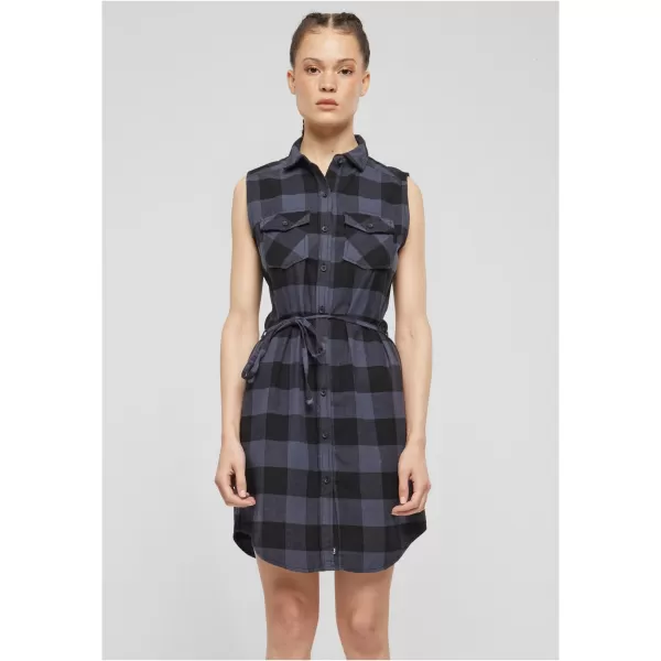   Rochie cămașă BRANDIT BD44007 NEGRU/GRI 