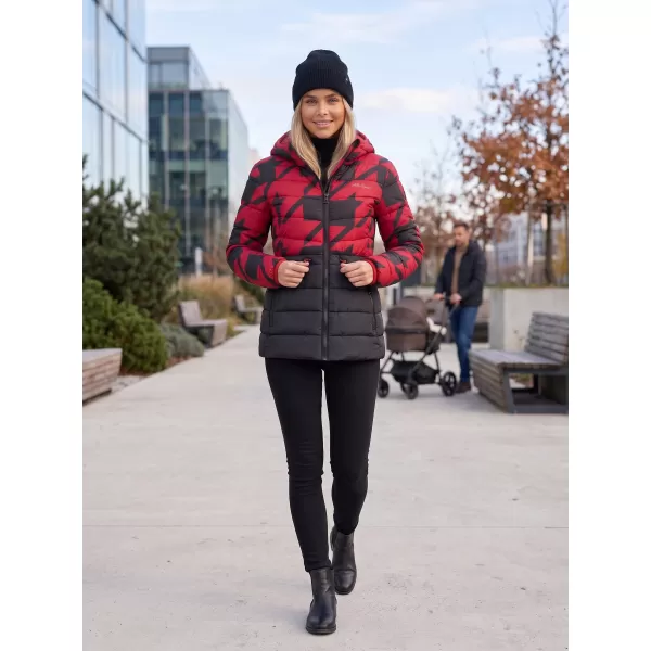  Geaca de dama ALTISPORT DARCIA NEGRU/ROSU 
