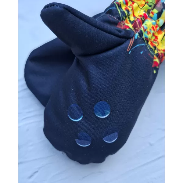  Mănuși softshell pentru copii WAMU GAME ON NEGRU 