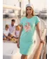 Tricou/rochie extinsă pentru femei ALTISPORT ALW187178 MENTĂ
