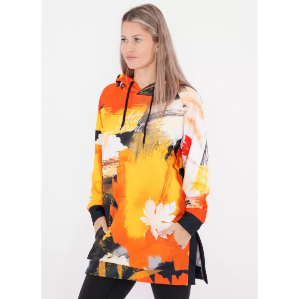  Hanorac prelungit funcțional pentru femei premium ALTISPORT VOJ/ALW019MI03 PORTOCALE 