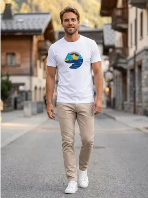 Tricou pentru bărbați ALTISPORT ALM186129 ALB