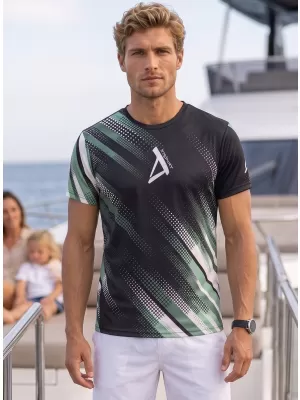Tricou funcțional premium pentru bărbați ALTISPORT VOJ/ALM028TR01 KAKI/MILITAR