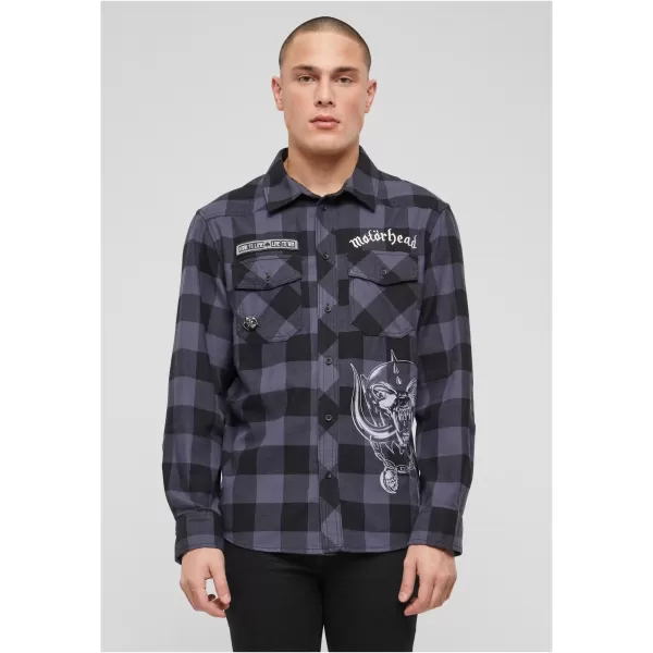  Cămaşă BRANDIT BD61005 NEGRU/GRI 