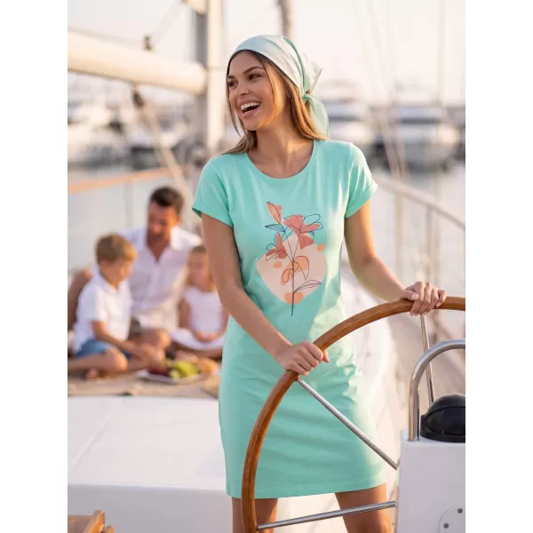  Tricou/rochie extinsă pentru femei ALTISPORT ALW187178 MENTĂ 