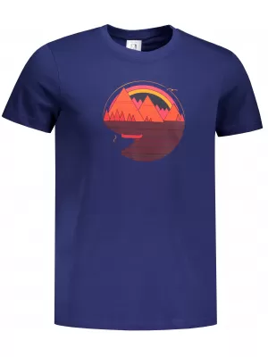 Tricou pentru bărbați ALTISPORT ALM186129 ALBASTRU MIEZUL NOPȚII