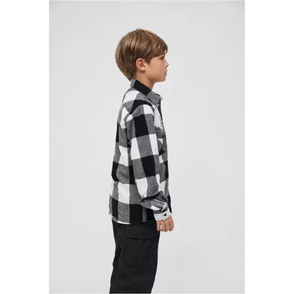  Cămaşă BRANDIT BD6016 ALB/NEGRU 