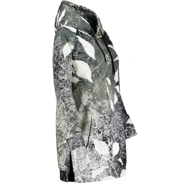  Hanorac prelungit funcțional pentru femei premium ALTISPORT VOJ/ALW020MI03 ALB-NEGRU 