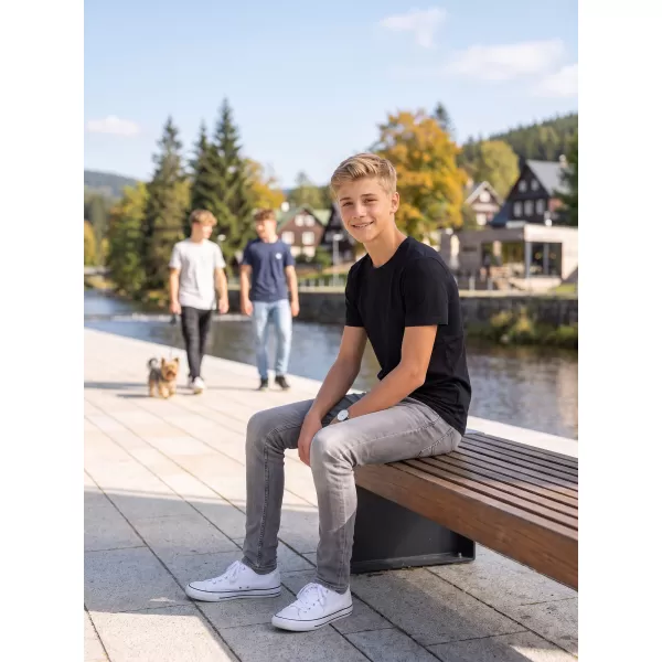  Tricou băieți BRANDIT T BD6017 NEGRU 