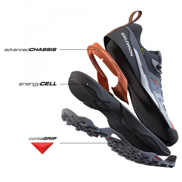  Pantofi pentru bărbați SALOMON X ULTRA 360 GTX L47453200 NEGRU/MAGNET/NUANTA LINISTITA 