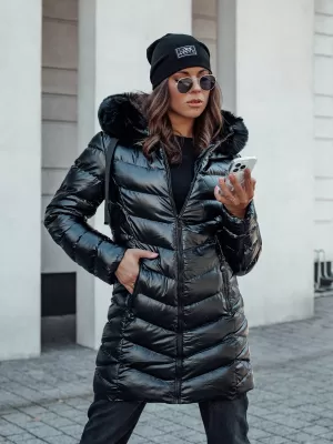 Geacă pentru doamne DSTREET CRYSTAL NEGRU