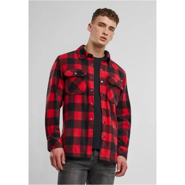  Cămaşă BRANDIT BD9720 ROȘU/NEGRU 