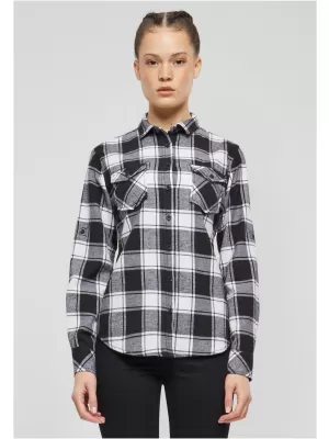 Cămaşă BRANDIT BD9336 ALB/NEGRU