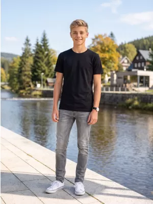 Tricou băieți BRANDIT T BD6017 NEGRU