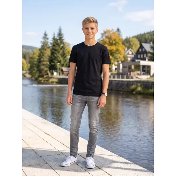  Tricou băieți BRANDIT T BD6017 NEGRU 