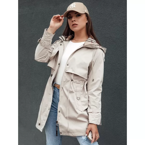  Geacă pentru doamne DSTREET FASHLOVE TY4393 GRI DESCHIS 