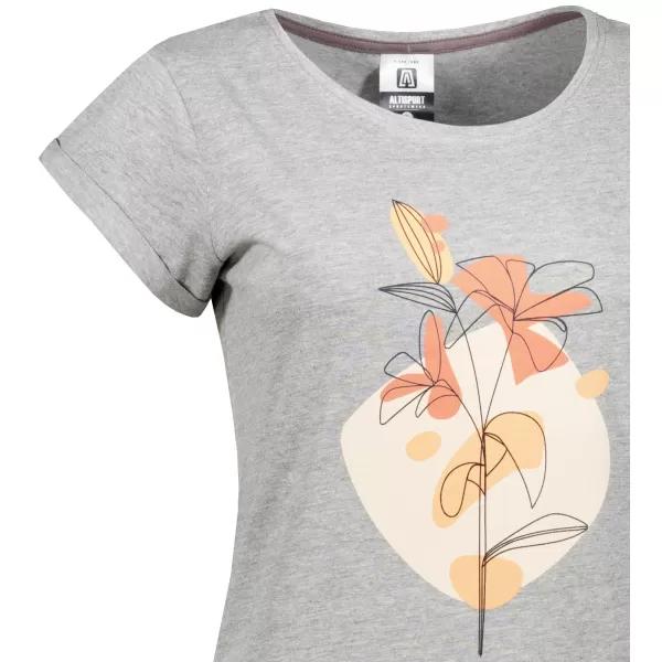  Tricou/rochie extinsă pentru femei ALTISPORT ALW187178 GRI ÎNCHIS 