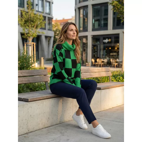  Pulover de dama ALTISPORT DELLA NEGRU/VERDE 