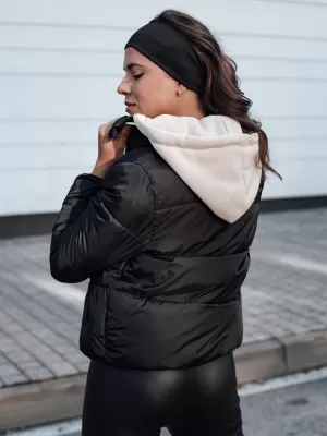 Geacă pentru femei DSTREET NORDPUFF NEGRU