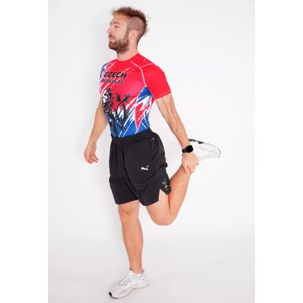  Cămașă funcțională de compresie pentru bărbați cu mâneci scurte premium ALTISPORT VOJ/ALM036TR04 LEU 