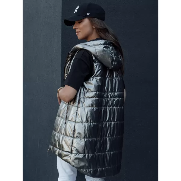  Vestă DSTREET PIXIECODE TY4437 GRI ÎNCHIS 