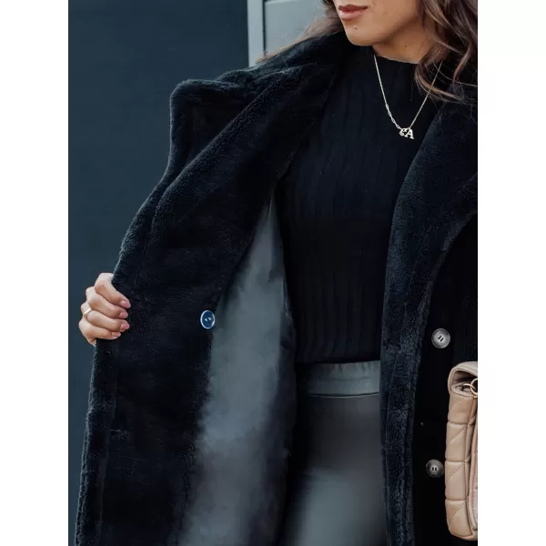  Haină de iarnă DSTREET GLAMFUR NEGRU 