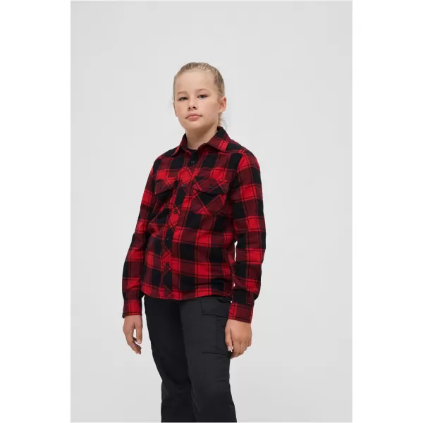  Cămaşă BRANDIT BD6016 ROȘU/NEGRU 