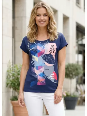 Tricou pentru femei ALTISPORT DIANITA ALBASTRU INCHIS
