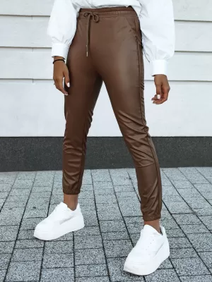 Pantalonii pentru doamne DSTREET BRIAL CARAMEL
