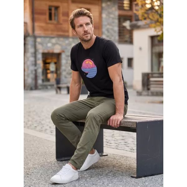  Tricou pentru bărbați ALTISPORT ALM186129 NEGRU 