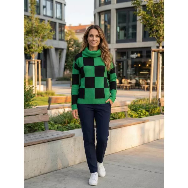  Pulover de dama ALTISPORT DELLA NEGRU/VERDE 