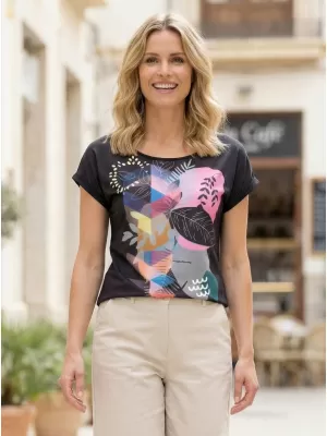Tricou pentru femei ALTISPORT DIANITA NEGRU