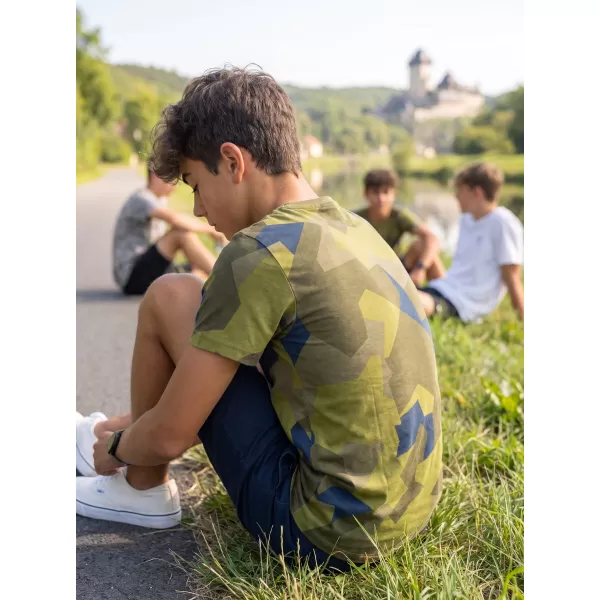  Tricou băieți BRANDIT T BD6017 CAMUFLAJ SUEDEZ 