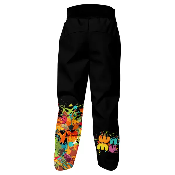  Pantaloni de softshell pentru bebeluși WAMU GAME ON NEGRU 