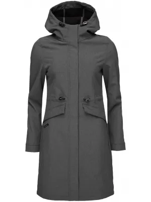 Palton softshell dama LOAP LUNARA GRI ÎNCHIS
