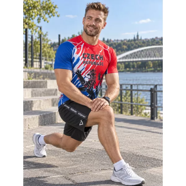  Cămașă funcțională de compresie pentru bărbați cu mâneci scurte premium ALTISPORT VOJ/ALM036TR04 LEU 