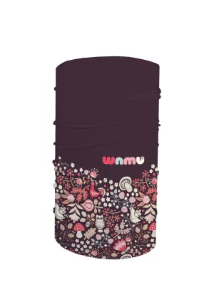 Esarfa multifunctionala sport pentru copii OWL PURPLE WAMU