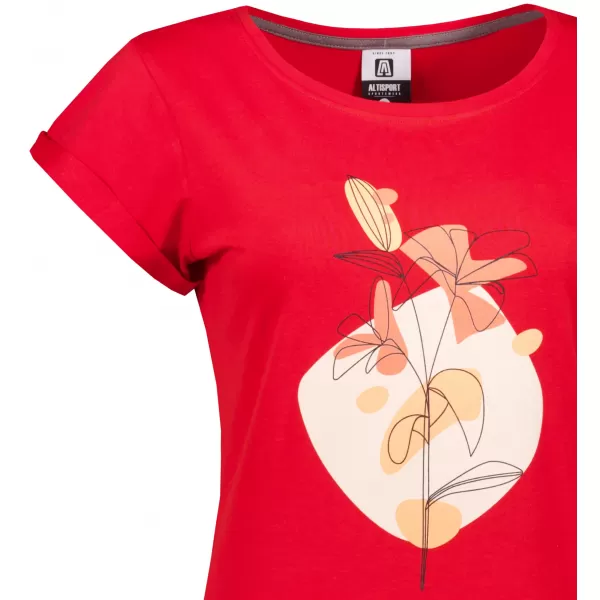 Tricou/rochie extinsă pentru femei ALTISPORT ALW187178 ROŞU 