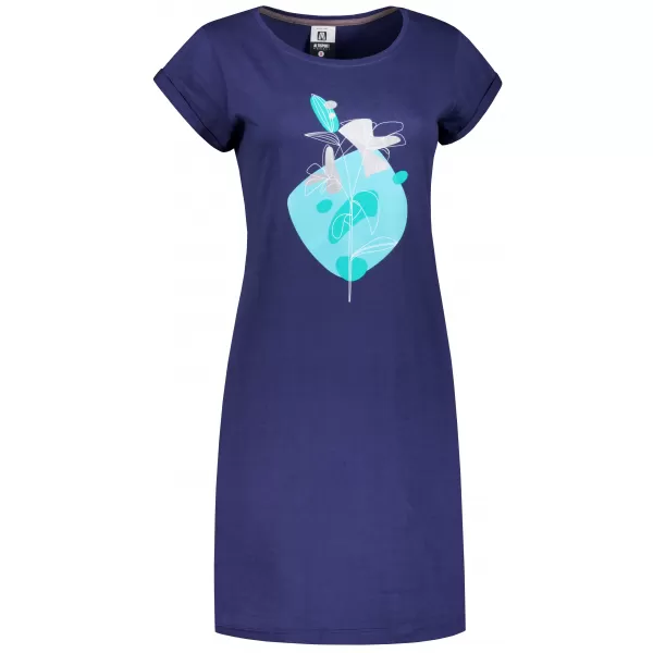  Tricou/rochie extinsă pentru femei ALTISPORT ALW187178 MIEZUL NOPŢII 