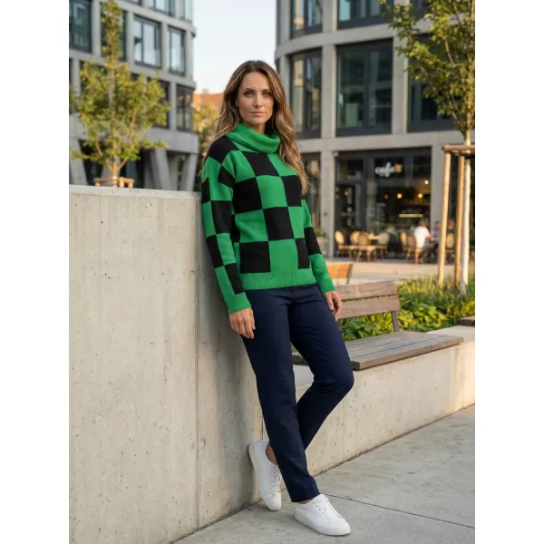  Pulover de dama ALTISPORT DELLA NEGRU/VERDE 