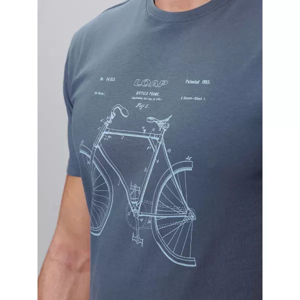  Tricou pentru bărbați LOAP BREDAR ALBASTRU 