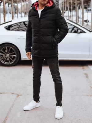 Geacă de iarnă pentru bărbați DSTREET NEGRU