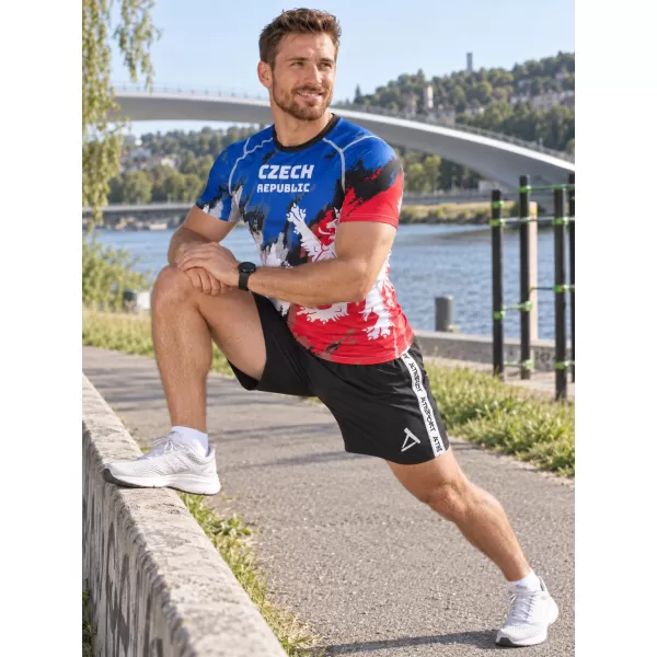  Cămașă funcțională de compresie pentru bărbați cu mâneci scurte premium ALTISPORT VOJ/ALM036TR04 DUNGI 