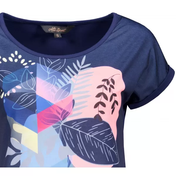  Tricou pentru femei ALTISPORT DIANITA ALBASTRU INCHIS 