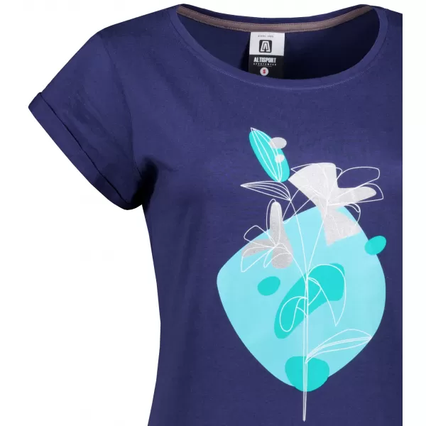  Tricou/rochie extinsă pentru femei ALTISPORT ALW187178 MIEZUL NOPŢII 