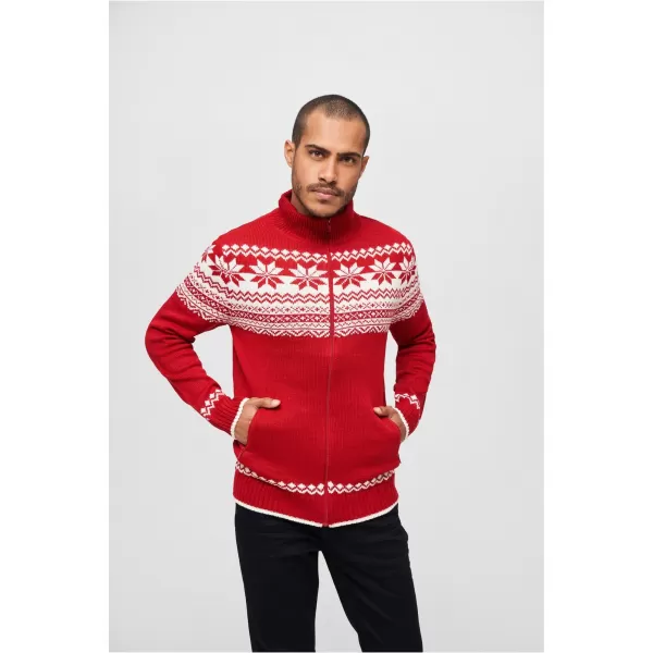  Panoul pentru bărbați BRANDIT CARDIGAN NORWEGER BD5030 ROŞU 