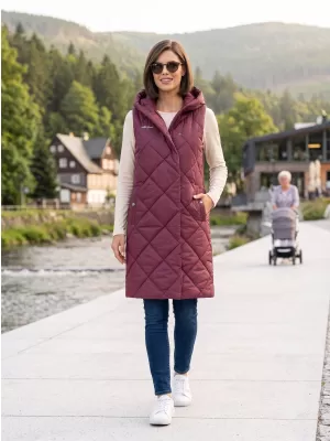 Vesta de dama ALTISPORT DANIELA BURGUNDIA